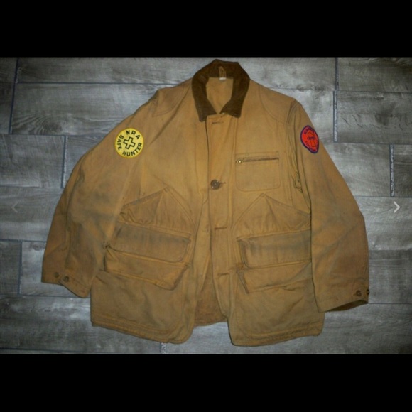 Vintage 50s Field Master Sears Mens Jacket Coat Hunting Fishing Upland Sz Medium